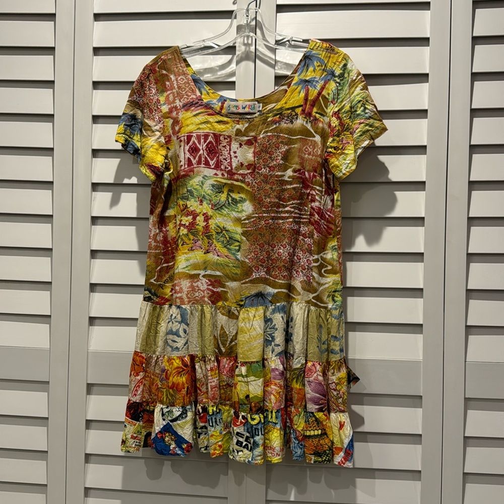 Jams Works Pre Loved Slip on Island Hop Mini Dress. - Picture 2 of 9
